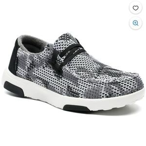 Orthocomfort Women's Slip On Shoes with Arch Support Black White Size 11